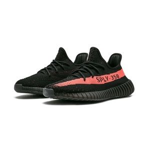 Adidas Yeezy Unisex Boost 350 V2 "Cored Red Black 2016/2022" Sneakers
